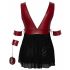 Cottelli Bondage Taglie Forti - babydoll (rosso-nero)