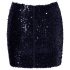 Cottelli Party - gonna scintillante con paillettes (nera) - M