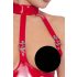 Black Level - body aperto con collo alto (rosso) - S