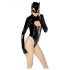 Black Velvet - Body Batwoman a maniche lunghe (nero) - M