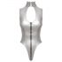 Black Level - Body con collo alto (argento) - M