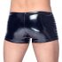 Black Level - Shorts uomo con cerniera e dettagli a coste (nero)