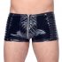 Black Level - Shorts uomo con cerniera e dettagli a coste (nero) - M