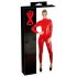 LATEX - Tuta Donna a Maniche Lunghe (Rosso)