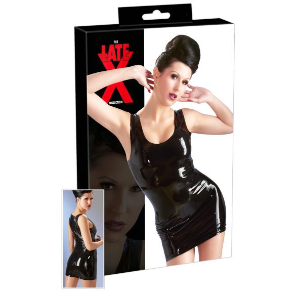 LATEX - abito mini senza maniche (nero)