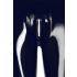 LATEX - Leggings con cerniera (nero) - S