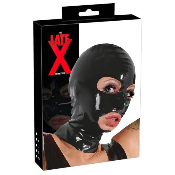 LATEX - Maschera nera per giochi sensuali