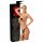 LATEX - Slip esterno + 2 dildo interni - nero (S-L)