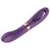 Funny Me Dual - vibratore 2in1 con lingua ricaricabile (viola)