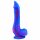 Inkipus - Dildo in silicone con testicoli 18cm (blu-rosa)