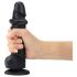 Strap-on-me L - realistico dildo nero a doppio strato con base