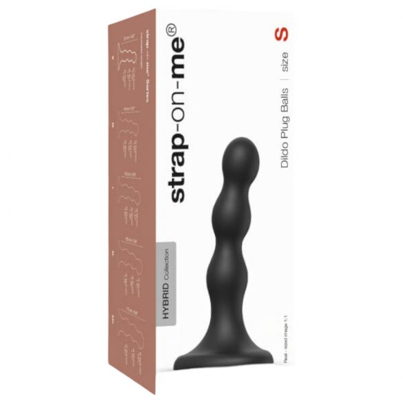 Strap-on-me Balls S - dildo con base a sfere (nero)