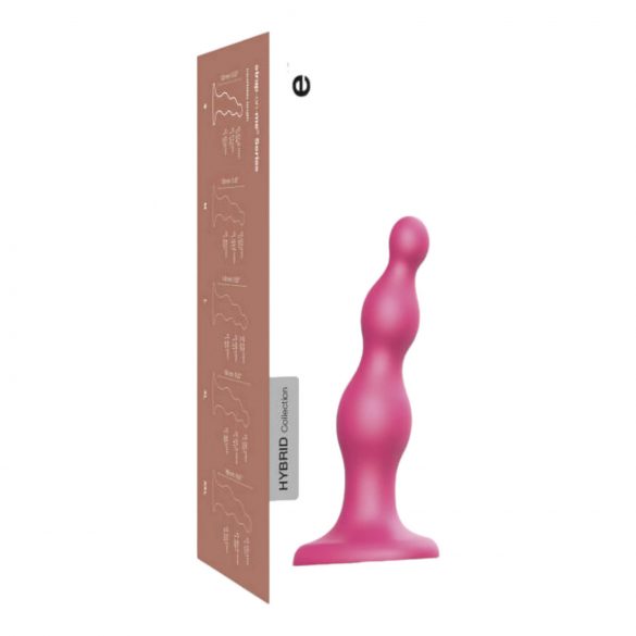 Strap-on-me Beads S - dildo perlato con base (rosa)