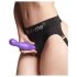 Strap-on-me Curvy S - dildo ondulato con base (viola)