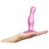 Strap-on-me Curvy S - dildo ondulato con base (rosa)