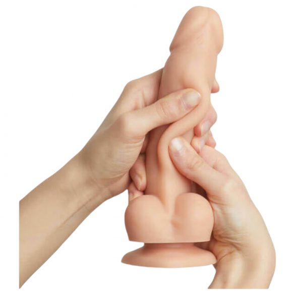 Strap-on-me S - Dildo realistico a doppio strato con base (naturale)