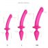 Strap-on-me Swith Semi-Realistic L - Dildo in silicone 2in1 (rosa)