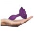 Love to Love Open Roses S - plug anale in silicone (viola)