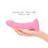 Dildolls Glitzy - Dildo in silicone rosa con base a ventosa