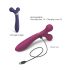 Love to Love Fireball - vibratore massaggiante 2in1 ricaricabile (rosso)