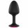 Dorcel Geisha Plug Ruby M - plug anale nero con gemma rosa