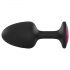 Dorcel Geisha Plug Ruby M - plug anale nero con gemma rosa