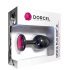 Dorcel Geisha Plug Ruby M - plug anale nero con gemma rosa