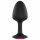 Dorcel Geisha Plug Ruby L - plug anale nero con gemma rosa