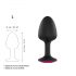 Dorcel Geisha Plug Ruby L - plug anale nero con gemma rosa