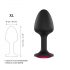 Dorcel Geisha Plug XL con gemma rosa - plug anale elegante (nero)