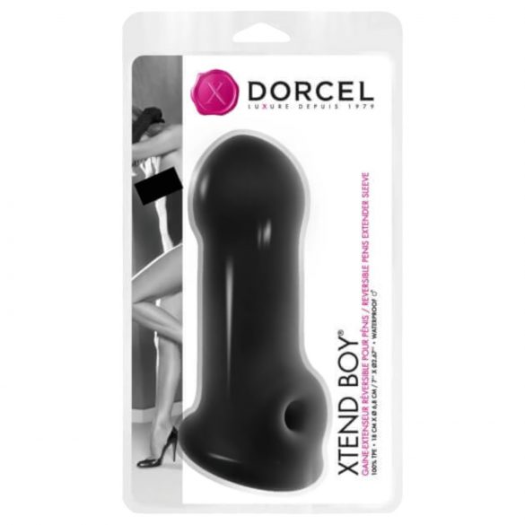 Dorcel Xtend Boy - guaina fallica in silicone (nera)