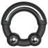 Dorcel Stronger Ring - Anello fallico nero con inserto in metallo