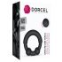 Dorcel Stronger Ring - Anello fallico nero con inserto in metallo