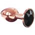 Dorcel Diamond Plug S - piccolo plug anale in alluminio (oro rosa)