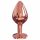 Plug anale Dorcel Diamond M in alluminio - rosa dorato elegante