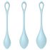 Satisfyer Yoni Power 2 - Set Gua Sha Bleu (3 pezzi)