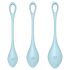 Satisfyer Yoni Power 2 - Set Gua Sha Bleu (3 pezzi)