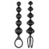 Satisfyer Love Beads - Set di dildo anale a perline - nero (2 pezzi)