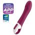 Satisfyer Big Heat - vibratore G-spot riscaldante ricaricabile (rosso)