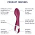 Satisfyer Hot Spot - Vibratore G-spot riscaldante ricaricabile (rosso)