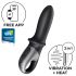 Satisfyer Hot Passion - vibratore anale riscaldante smart (nero)