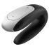 Satisfyer Double Fun - vibratore smart, impermeabile e telecomandato (nero)