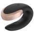 Satisfyer Double Love - vibratore di coppia smart con telecomando (nero)