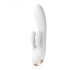 Satisfyer Double Flex - vibratore intelligente con stimolatore clitorideo (bianco)