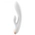 Satisfyer Double Flex - vibratore intelligente con stimolatore clitorideo (bianco)