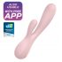 Satisfyer Mono Flex - vibratore smart impermeabile (rosa tenue)