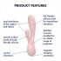 Satisfyer Mono Flex - vibratore smart impermeabile (rosa tenue)