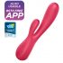 Satisfyer Mono Flex - vibratore smart impermeabile (rosso)