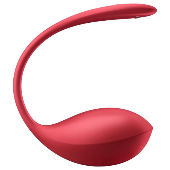 Satisfyer Shiny Petal - ovetto vibrante rosso con telecomando