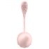 Satisfyer Ribbed Petal - ovetto vibrante rosa con telecomando